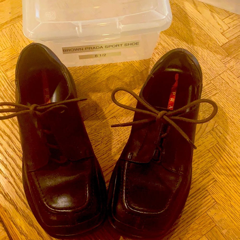 Vintage Prada lace-up Sneakers